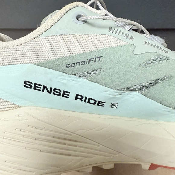 Salomon Women's Trail Running Shoes - Gray and Cream - Picture 4 of 6